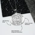 thumbnail image 4 of Picturesongold.Com Saint Joseph Round Religious Medal Necklace Pendants Unisex Adult-10kWhiteGold-2/3 x 2/3in, 4 of 5