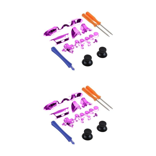 Sidaley Juego de botones completamente chapados, gatillos de parachoques, reemplazo de destornillador Dpad LB RB LT RT para controlador One Type2 NO2