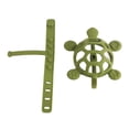 thumbnail image 2 of Juguete de dentición para bebé, de silicona de grado alimenticio, antipérdida, con hebilla ajustable, pulsera de dentición con forma de tortuga, mordedor de mano, color verde oscuro, 2 of 14