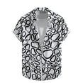 thumbnail image 2 of Zylanna Men's Hawaiian Shirts, Quickly Dry Short Sleeve Turndown Collar Casual Summer Beach Button Down Shirts Black Size L, 2 of 7