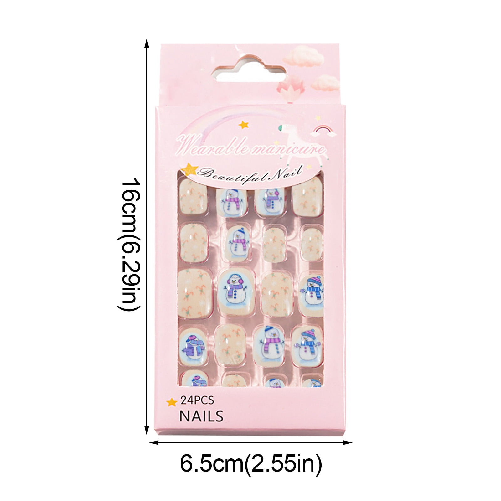 Easter Glitter French Nail Nail Stickers Self French Manicure Impress Manicure French Clear on Nails Fingernail Kits for Girls Dampen Dish for Acrylic Nails Cute Spa for Kids 8-12 Girls