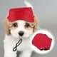 thumbnail image 4 of Gorra de béisbol decorativa con visera para perro cachorro (roja, M), 4 of 5