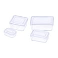 thumbnail image 2 of 4 Uds Caja de almuerzo Bento Hugo para casa de muñecas 1:12 contenedores preparación comida miniatura Blanco, 2 of 10