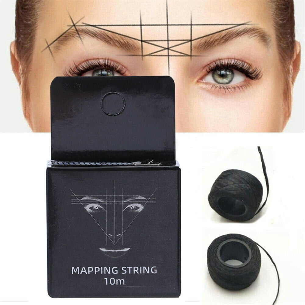 Natural Pre Inked Eyebrow Mapping String Thread Brow Marker