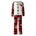 thumbnail image 3 of Conjuntos de pijamas navideños familiares a juego Grinch 2024, pijama de Grinch con parte superior y pantalones de pijama a cuadros, pijama de Grinch para niños y adultos para la familia, Hombres S, 3 of 4