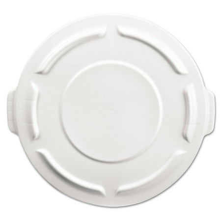 Rubbermaid Flat Lid - Rubbermaid 261960WHI Round Flat Top Lid (White) for 19-1/2 in. Brute Containers