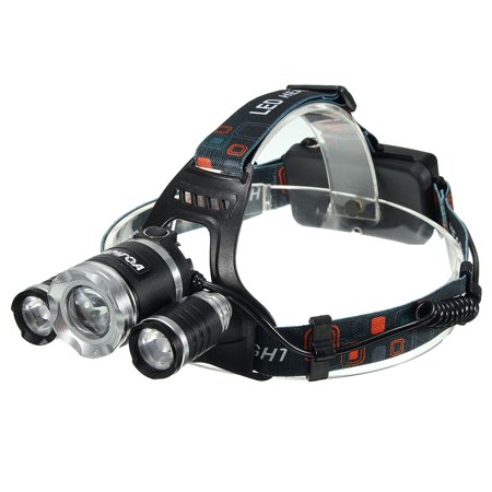 Head Spotlight - CAMTOA LED Rechargeable Headlamp Flashlight,Waterproof Spotlight to be Worn on Head,High Capacity 2200mah Batteries,4 Modes Headlamp for Hiking Camping Riding Fishing