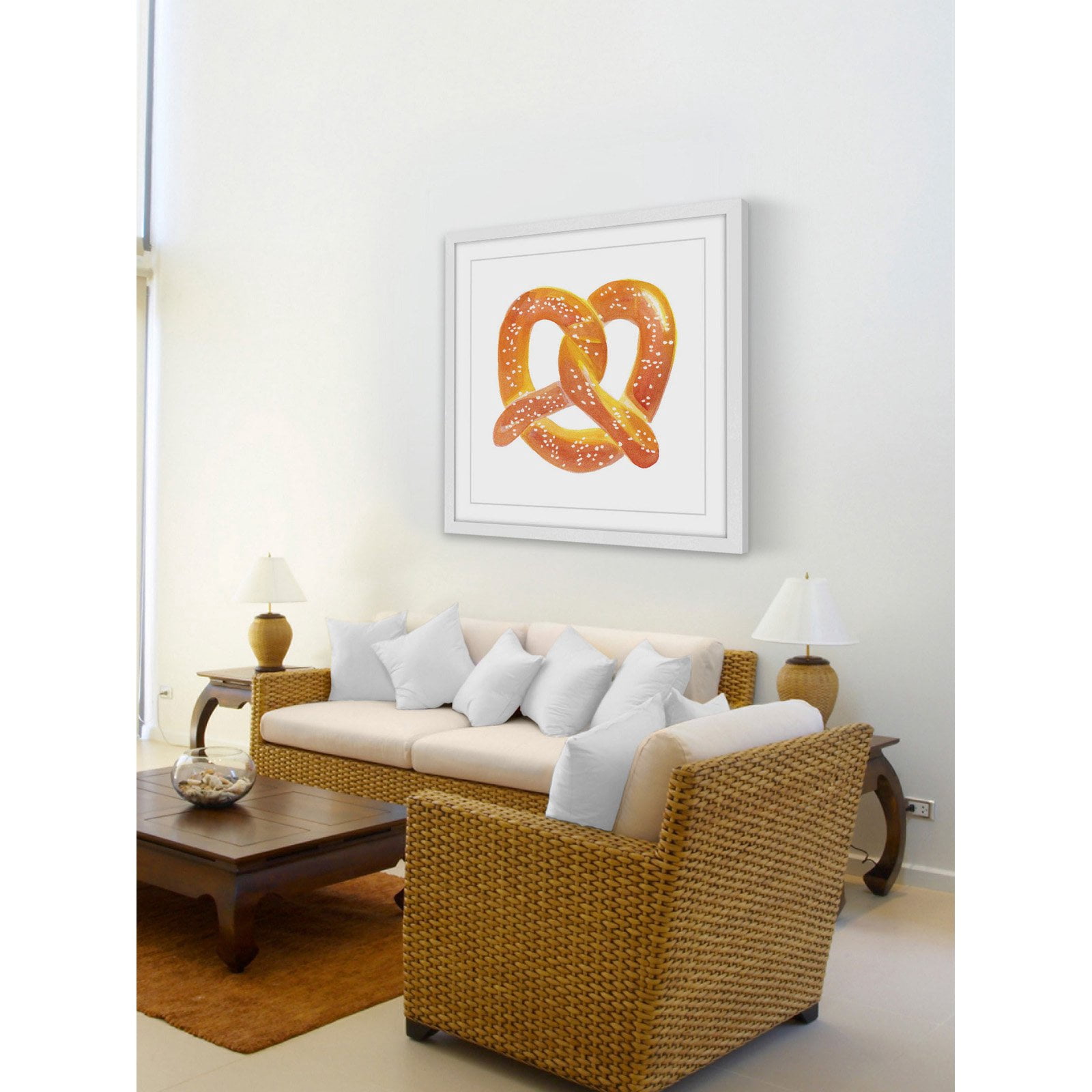 Marmont Hill "Pretzel" by Molly Rosner Framed Painting Print