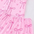 thumbnail image 5 of FASHOFT Women's 2 Piece Bow Print Pajama Set Short Sleeve Button Down Lounge Shorts Sleepwear Sets Red M, 5 of 9