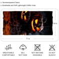 thumbnail image 2 of Halloween Translucent Chiffon Yarn Silk Scarf - Light Breathable Material - 180*73 Size - Elegant and Stylish Accessory for Women, 2 of 6
