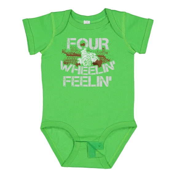 Inktastic Four Wheeling Mudding Activity Boys or Girls Baby Bodysuit