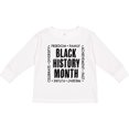 thumbnail image 3 of Inktastic Black History Month-celebrate Boys or Girls Long Sleeve Toddler T-Shirt, 3 of 5