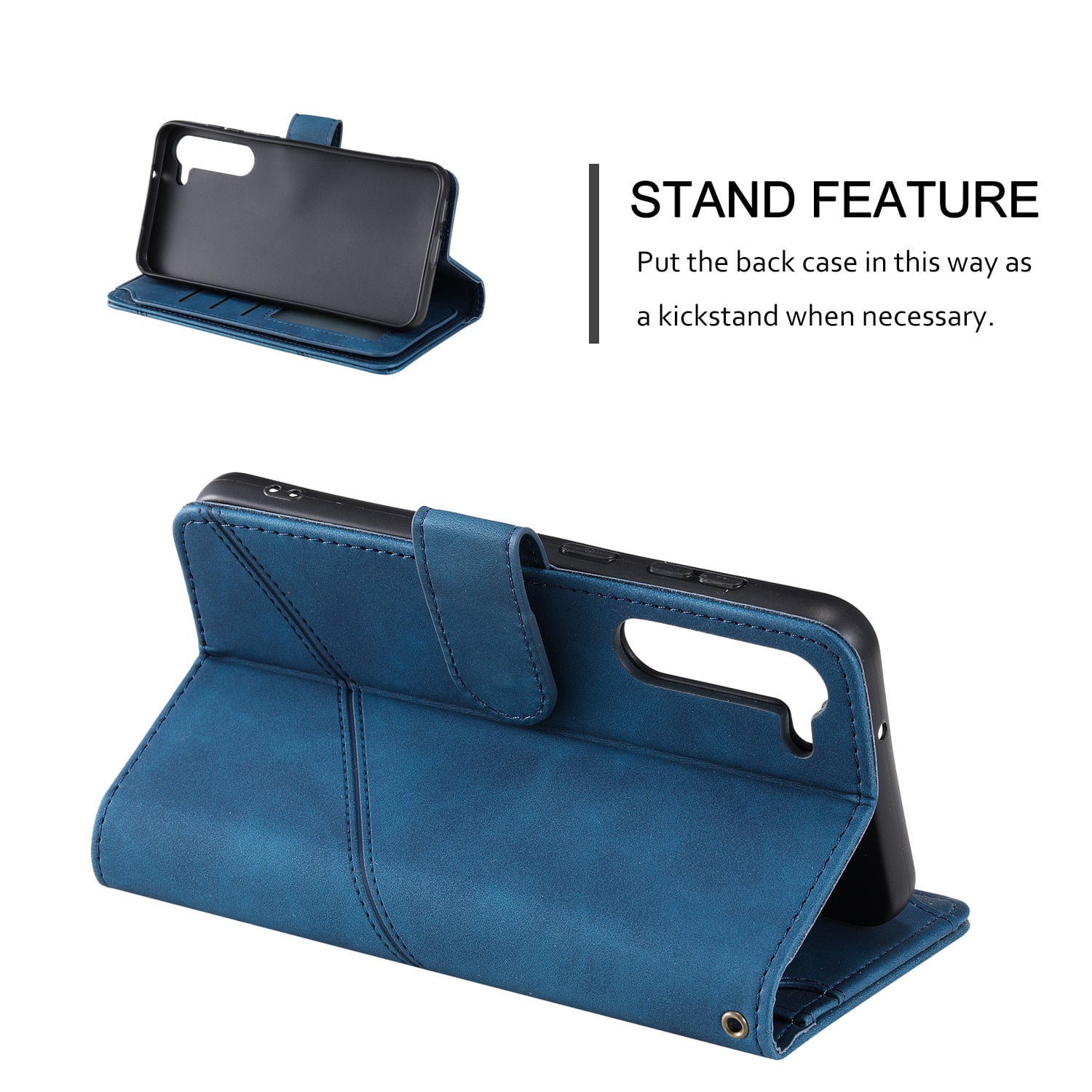 ETFAST Wallet Card Slot Flip Zipper Leather Phone Case For Samsung Galaxy S24 Ultra S24Plus S23 Ultra S23Plus S23FE S22 Ultra S21 Ultra S20 S10 S9 Leather Phone case