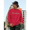 thumbnail image 2 of New Orleans Old Gothic Style Sweatshirt Men -Image by Shutterstock, Male Small, 2 of 4