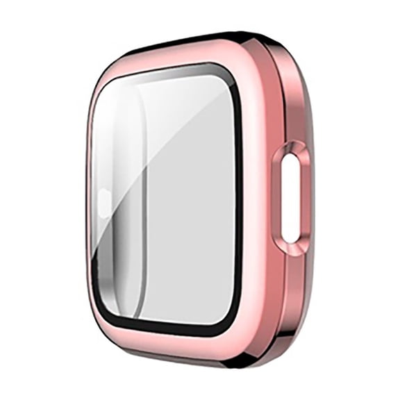 Full Coverage Smartwatch Protector with Integrated PC and Tempered Glass Screen Guard for