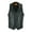 Black With No Side Laces, variant on Dream Apparel Mens Leather Motorcycle Vest for Riding, Biker Vest Black Club Vest with Pockets Black