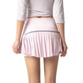 thumbnail image 4 of WIBACKER Womens Tennis Skirts High Waisted with Pockets Built-in Shorts Workout Running Pleated Athletic Golf Skorts, 4 of 8