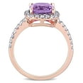 thumbnail image 4 of Everly Women's Amethyst and Topaz 10k Rose Gold Ring, 4 of 8