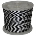 thumbnail image 1 of 625 in. x 200 ft. Solid Braid Propylene Multifilament Derby Rope in Black and White, 1 of 1