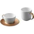 thumbnail image 6 of BergHOFF GEM Dinnerware Set 24Pc Place Setting, White & Gold, 6 of 6