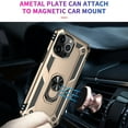 thumbnail image 3 of Compatible with iPhone 13 Pro Max Case Built-in 360 Ring Holder Kickstand, Extreme Protection Military Armor Magnetic Car Dual Layer Protective Heavy Duty Phone Cover For iPhone 13 Pro Max,Gold, 3 of 8