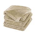 thumbnail image 4 of Cobertor Ligero Liso MELOCOTTON HOGAR Matrimonial Hotelero Beige, 4 of 5