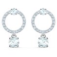 thumbnail image 1 of Swarovski Attract Boucles d'Oreilles Percées Circle - Blanc - Plaqué Rhodium, 1 of 6