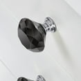 thumbnail image 4 of 100 Pcs 30mm Diamond Shape Crystal Cabinet Pulls, Cupboard Drawer Knob, Kitchen Cabinet Door Wardrobe Handles, Furniture Hardware Handles for Kitchen, Dresser, Cupboard, Bathroom, Wardrobe(Black), 4 of 8