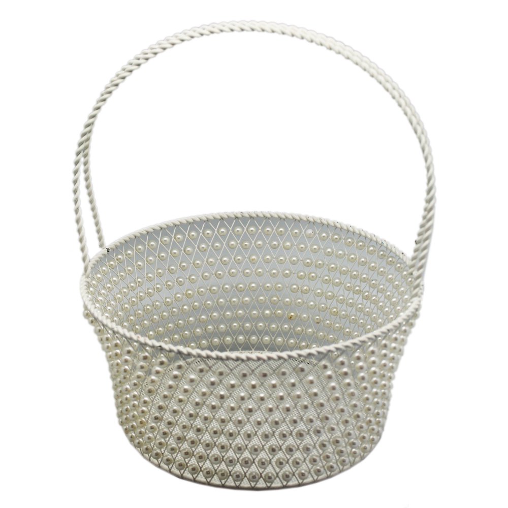 pearl basket bag