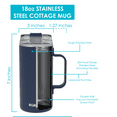 thumbnail image 3 of Igloo 18oz Stainless Steel Camp Mug, Blue, 3 of 5