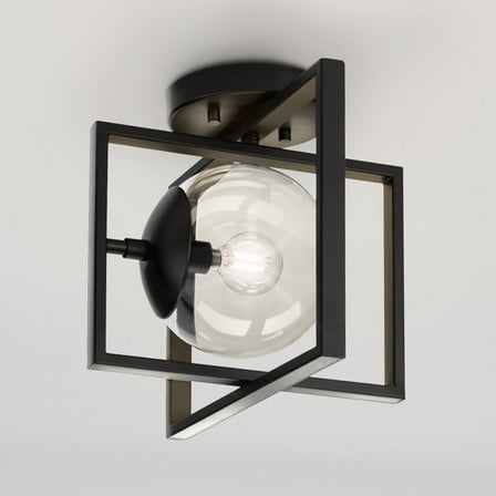 Luxury Minimalist Ceiling Light, Matte Black, UHP4440
