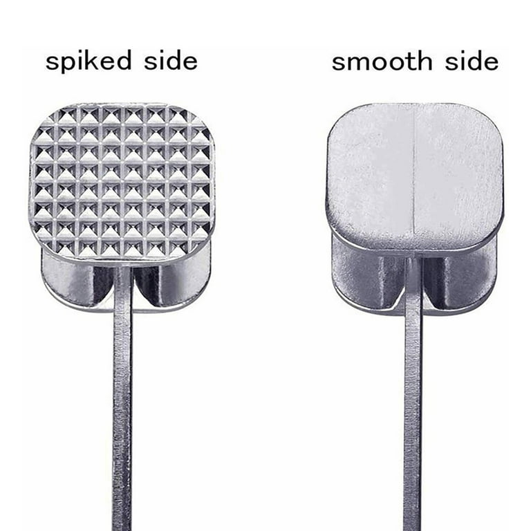 Heavy Duty Meat Tenderizer - Double Sided Meat Mallet & Pounder Tool, Rust  Proof Zinc Alloy Kitchen Hammer with Ergonomic Rubber Handle for