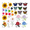 colorful2, variant on AUQ 30 PCS Iron On Patches,Stylish Patches for DIY Projects,Versatile Custom Patch Designs for Clothing and Accessories