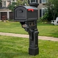 thumbnail image 6 of Step2 Atherton 59" Onyx Black Plastic Mailbox Post Kit, 6 of 26