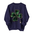 thumbnail image 1 of Wo-Fusoul Chandail pour Femmes, chandail à Manches Longues Col Rond, Haut Décontracté Imprimé pour la Saint-Patrick, Design Sans Capuche, 1 of 6