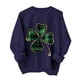 thumbnail image 3 of TaTaai Women Casual No Hood St Patrick's Day Printed Sweatshirt Crew Neck Long Sleeve Top Ladies Daily Commute Festival Wear Soft Warm Comfortable Stylish Pullover Top Gift, 3 of 6