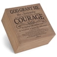 thumbnail image 1 of Serenity Prayer Courage Brown 8 x 8 MDF Wood Decorative Keepsake Photo Box, 1 of 3