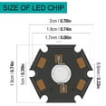 thumbnail image 3 of DYstyle 10-30pcs High Power LED Chip Bulb COB Light Beads 1W/3W 280-350mA/700mA Super Bright for Floodlight Ceiling Lights Plant Grow Light, 3 of 7