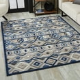 thumbnail image 4 of 8â€™ x 10â€™ Gray Blue Aztec Pattern Indoor Outdoor Area Rug, 4 of 5