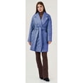 thumbnail image 3 of CoCopeaunt Women Fashion Mid-length Long Down Coat Warm Winter Fall Loose Thicken Down Coat Lightweight Vintage Coat with Belt, 3 of 5