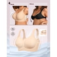 thumbnail image 4 of Sujetador inalámbrico de gelatina Bra OEAK para mujer, talla grande, cobertura total, 4 of 8