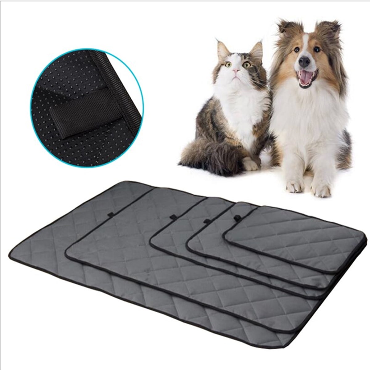 Pet Mat Sleeping Bed Pad Self Soft Warm Large Dog Cat Bed Rug Washable Cushion Blanket Pillow