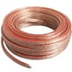 thumbnail image 1 of Cableague Cable de altavoz calibre 14 Awg 100 pies de alambre de aluminio revestido de cobre transparente/rojo para altavoces de cine en casa y altavoces de coche, 1 of 1