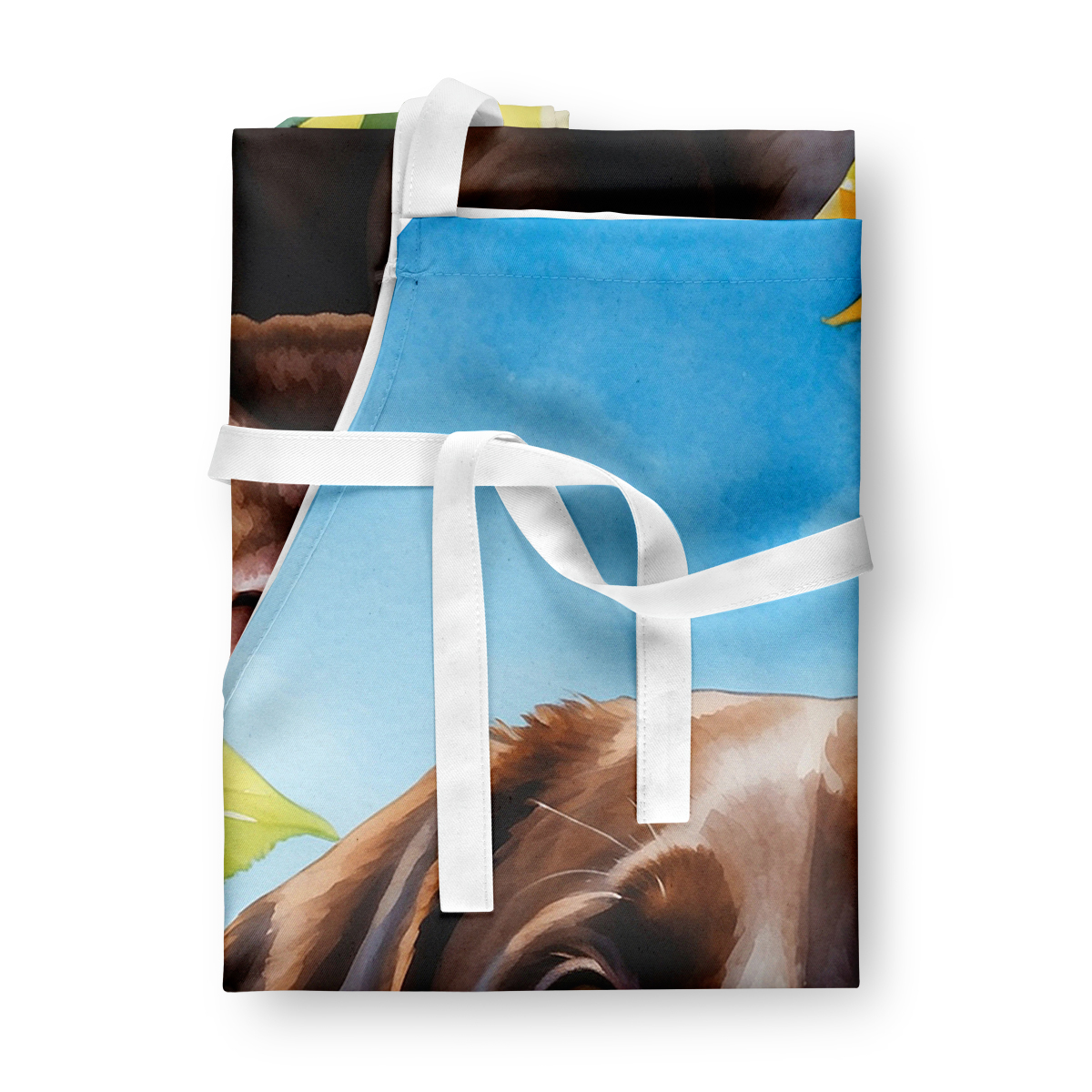 Labrador Retriever in Sunflowers Apron 27 in x 30 in