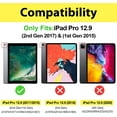 thumbnail image 2 of ProCase Cover for iPad Pro 12.9 Case 2nd Generation 2017/iPad Pro 12.9 Case 1st Generation 2015, Ultra Slim Lightweight Stand Smart Case Shell with Translucent Frosted Back Cover -Navy, 2 of 8