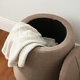 thumbnail image 4 of Linon Mccormack Storage Ottoman, Gray, 4 of 7