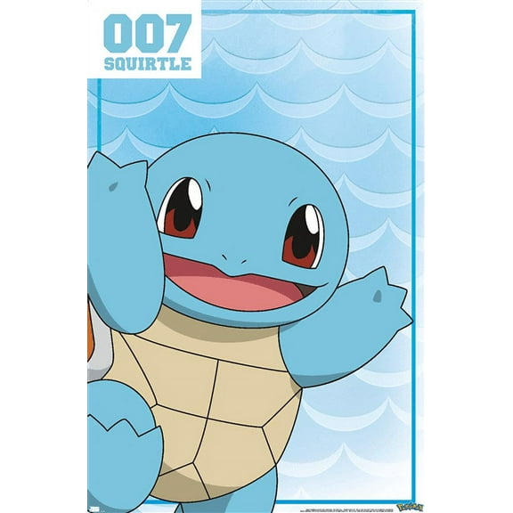 Pokémon - Squirtle 007 Wall Poster, 22.375" x 34"