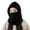 Black, variant on qolati Ski Mask Fleece Balaclava Winter Hood Mask for Women and Men Windproof Warm Fuzzy Drawstring Face Cover Hat Black Free Size