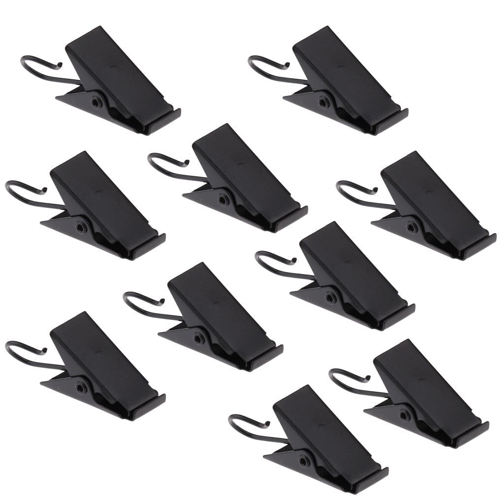 10Pcs Heavy Duty Curtain Clips With Hook Buckle Metal Accessories, Door