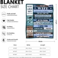 thumbnail image 5 of Wife Xmas Gift Ideas, Gift for Wife from Husband, to My Wife Blanket 50'' X 60'', Anniversary and Wedding Gift, Romantic Gift for Her, Birthday Gifts for Wife, Wife Birthday Gift Ideas, 5 of 5